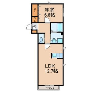 アン　ソレイユの間取り