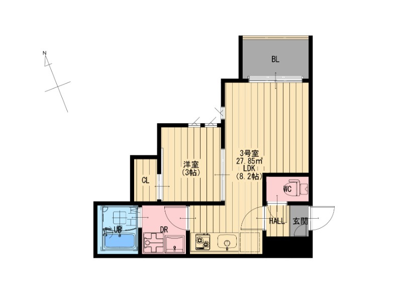 R-smart花園の間取り