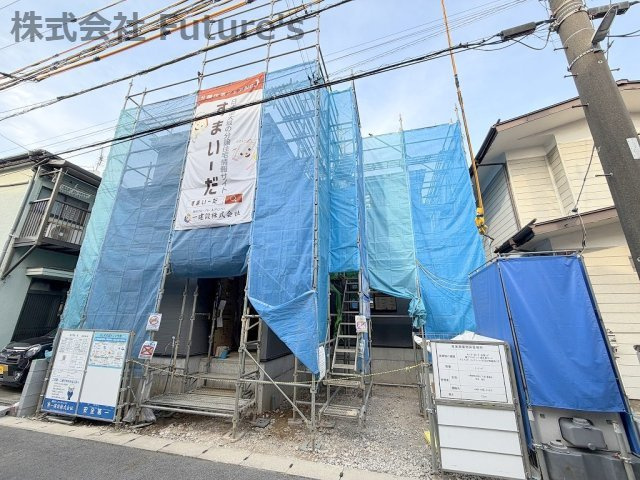 三郷市寄巻　新築戸建　全1棟の外観|現地の写真になります。