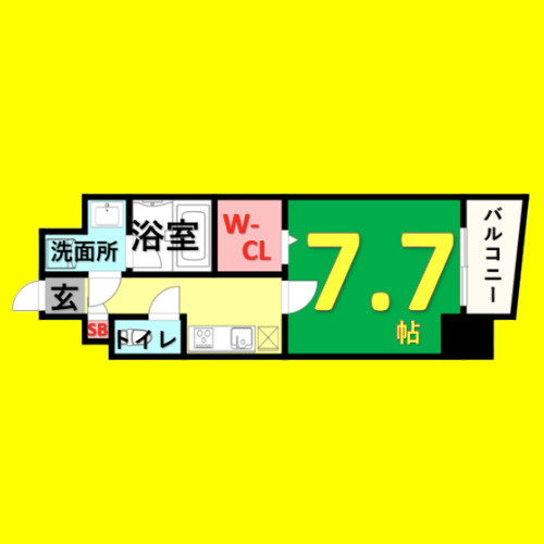 ソレアード(中川区)　名古屋市賃貸　仲介手数料無料の間取り