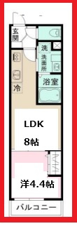 【間取り】 | Ｊブラン竹ノ塚