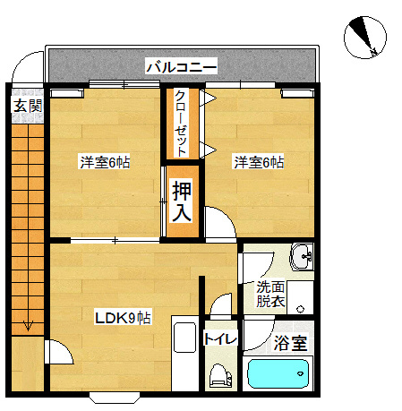【間取り】 | 西皆生スカイタウンB棟