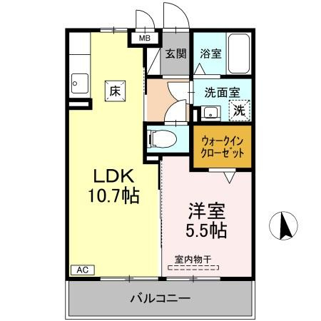 マノワール十六田の間取り