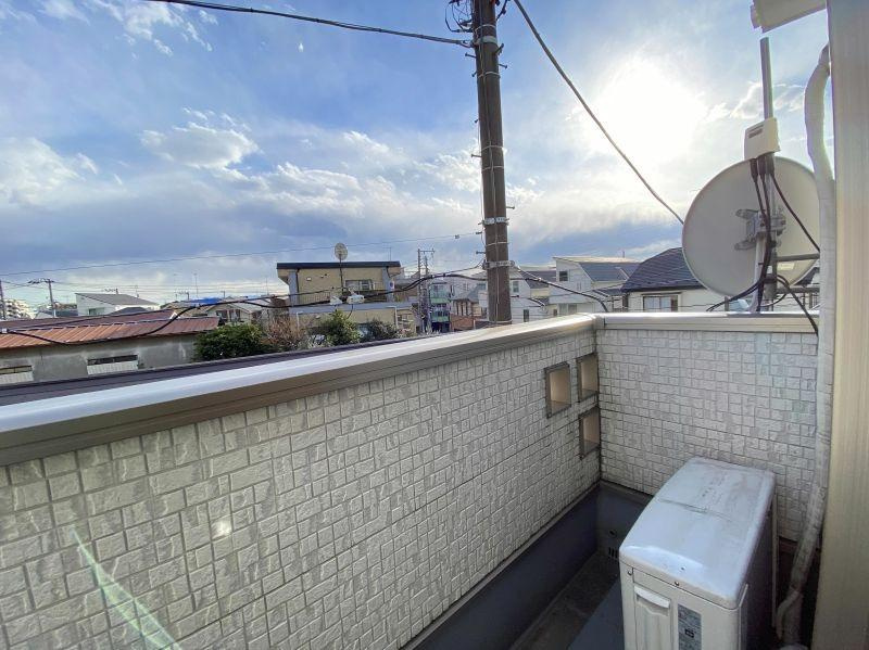 東山町戸建のバルコニー