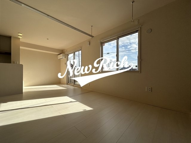 伊勢崎市下植木町のアパートのバルコニー
