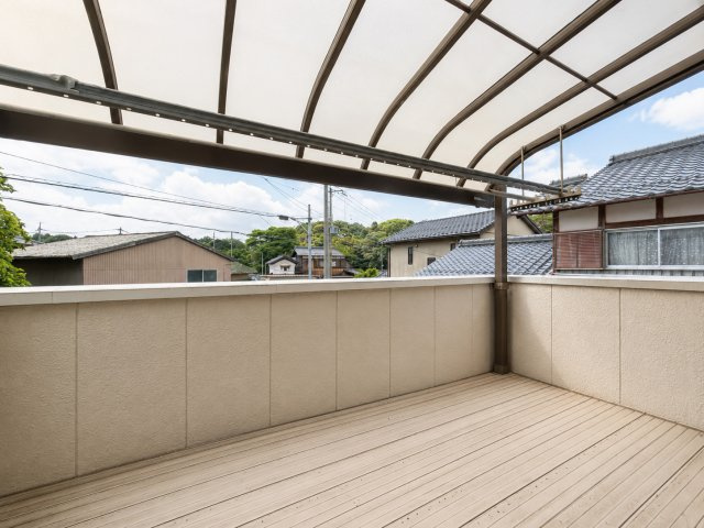 東近江市上羽田町のバルコニー