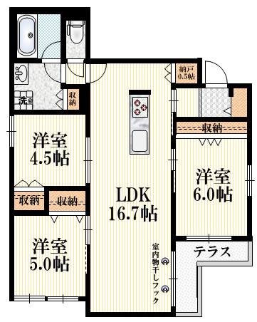 仮）東野川１丁目メゾンの間取り