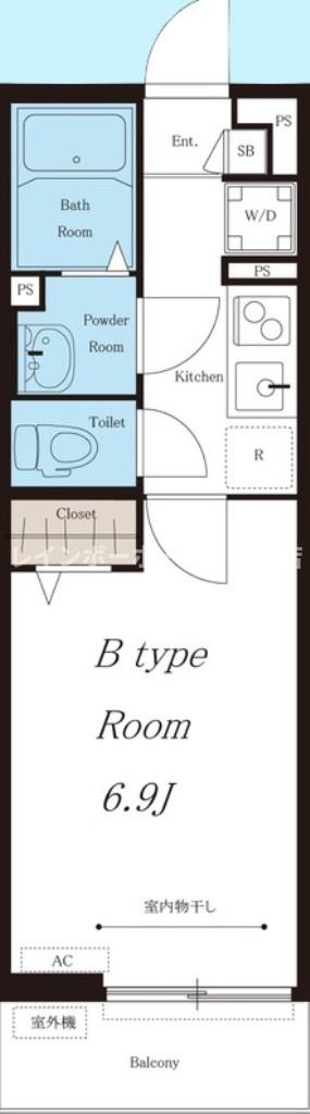 リブリ・Machida　Court※初期費用分割あと払いサービス利用可能物件の間取り