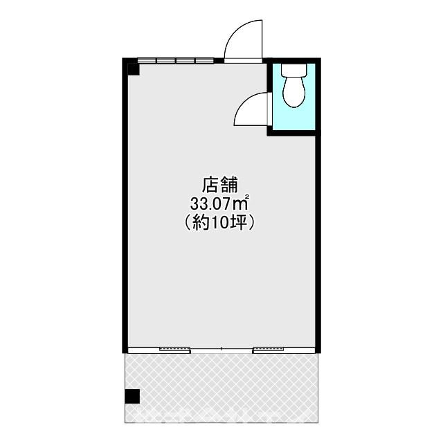 豊田市上原町　貸店舗の間取り