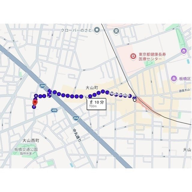 大山西町戸建の地図