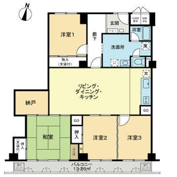 スターハイツ住吉川の間取り