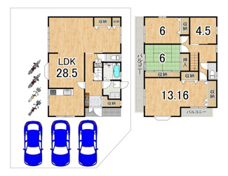 【間取り】 | 西賀茂南今原町　戸建