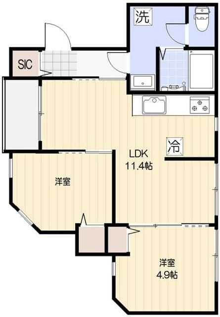 アルカディア西大井の間取り|間取りです。