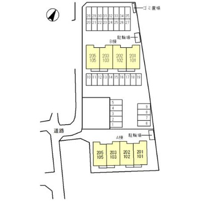【区画図】 | エコンフォート前橋駒形　Ａ