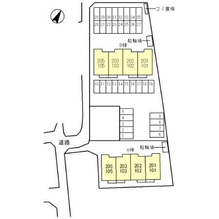 【区画図】 | エコンフォート前橋駒形　Ａ