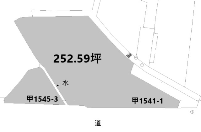 則之内土地の土地図