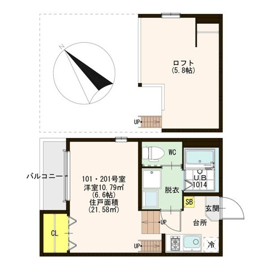 【間取り】 | ハーモニーテラス大桐Ⅲ
