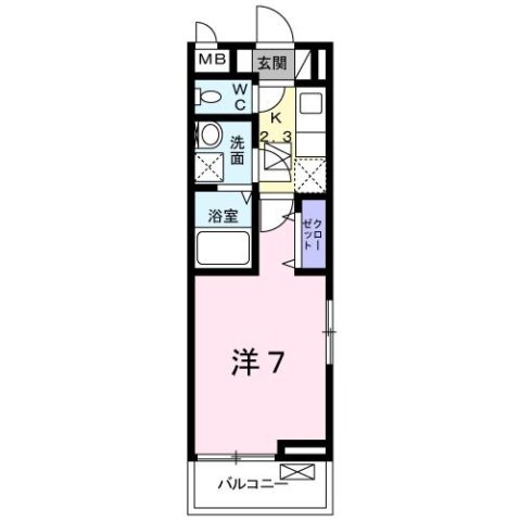 シャンドゥ　フルールⅣの間取り