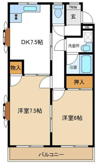 【間取り】 | ラフレシアハイツ | 間取りです。