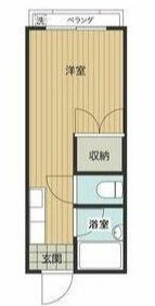 【間取り】 | 第２中村マンション | 間取りです。
