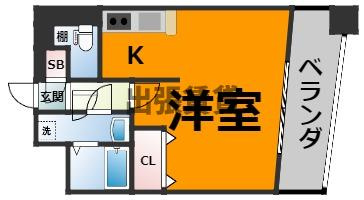 プラウランド名駅の間取り