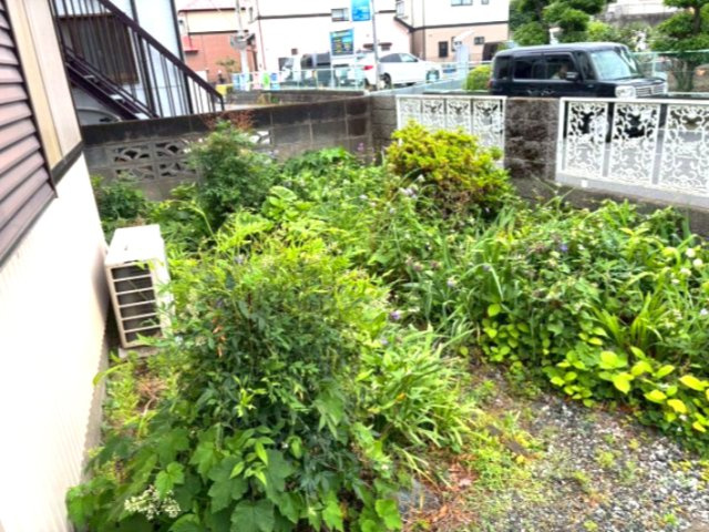 倉田貸家の庭|お庭で自由な時間を過ごせます