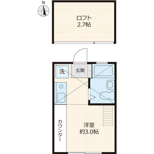 イーリスコート西横浜Ｂ棟の間取り