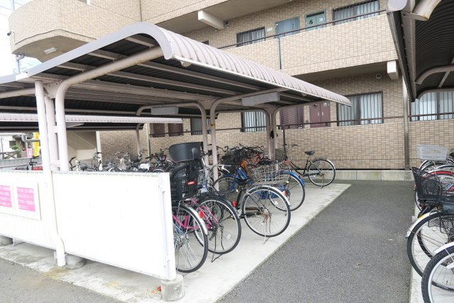 入居者用駐輪場です♪
