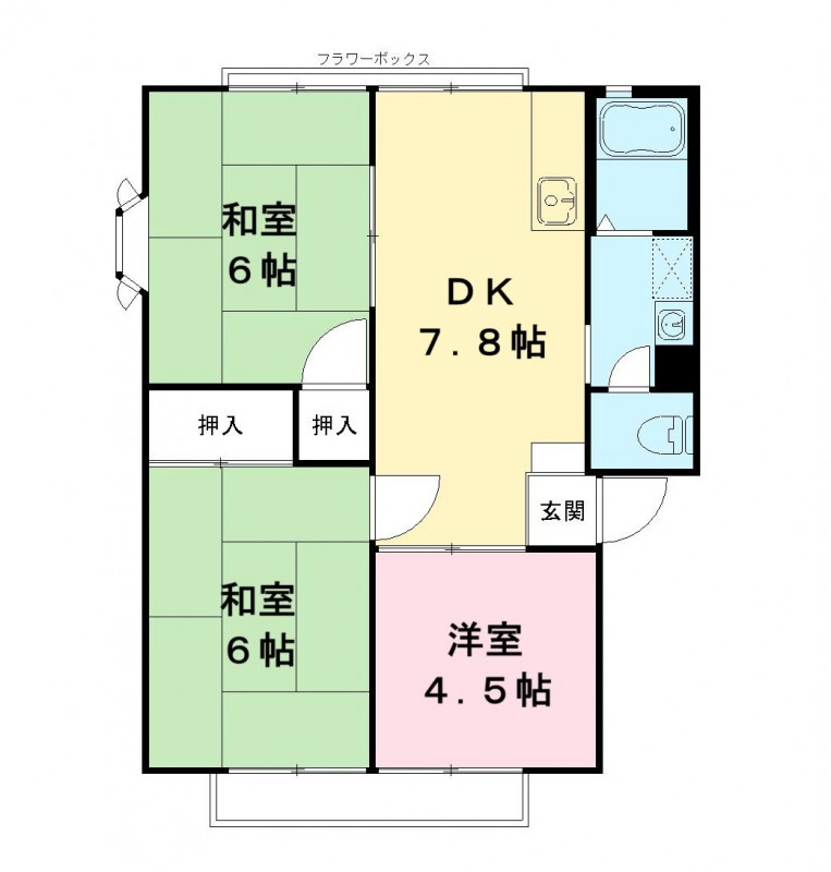 グリーンハイツの間取り