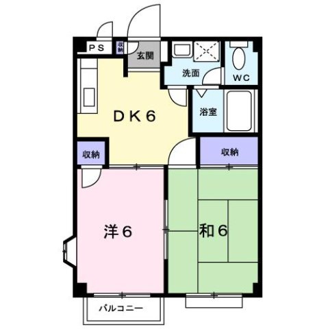 ペルシュワール　Ａの間取り