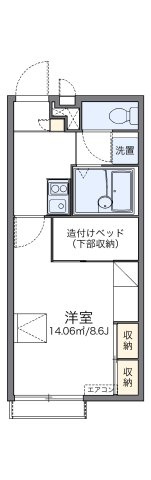 レオパレス蓬莱館の間取り