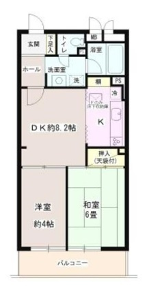 百花園パークファミリアの間取り