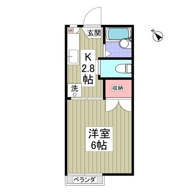 コーポタカハナの間取り