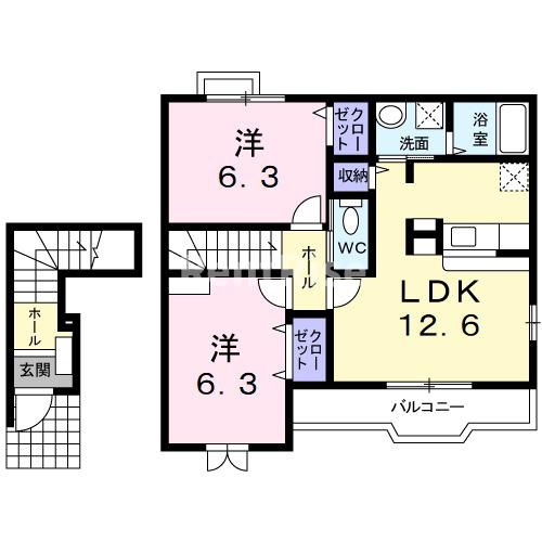 ポラリスの間取り|間取図