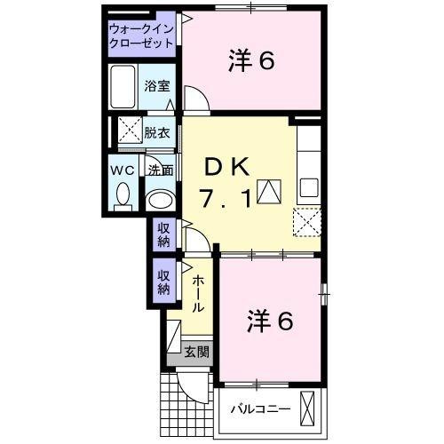 【間取り】 | ラッフィナート　Ａ