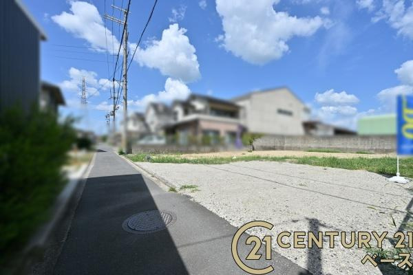 大和郡山市額田部南町　１号地　建築条件なし土地の前面道路含む現地写真|■現地撮影写真■雰囲気の良い閑静な住宅地です！