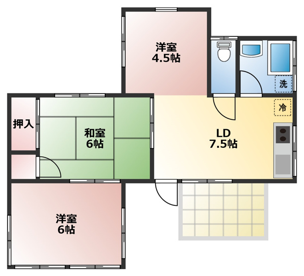 【間取り】 | 南比良平家