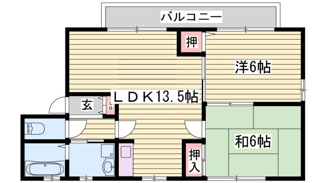 ディアス中島　Aの間取り