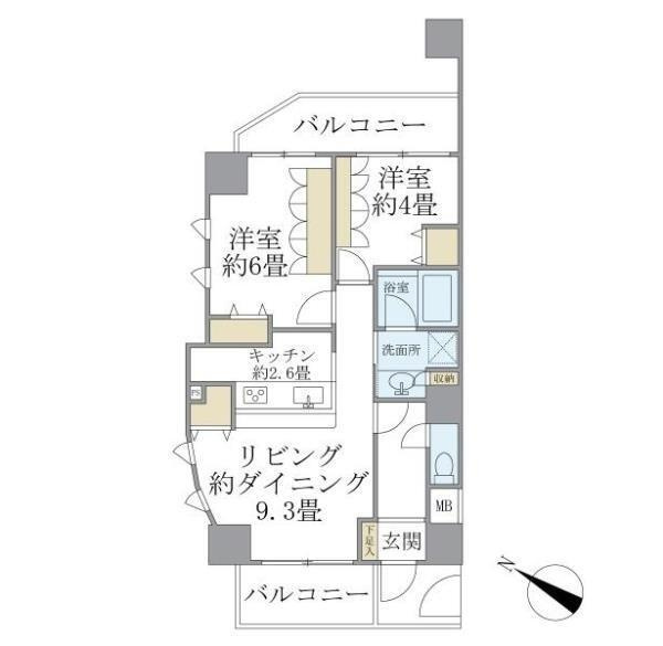 ヴィンテージ中目黒の間取り