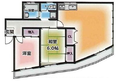 鯉川マンションの間取り