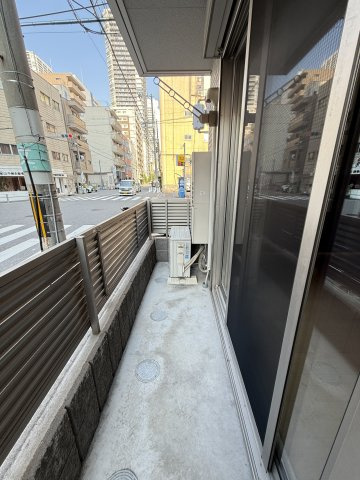 日東新町Dルームのバルコニー