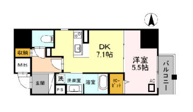 INOYA BLDG RESIDENCEの間取り