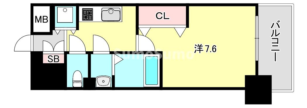 Luxe神戸WESTの間取り