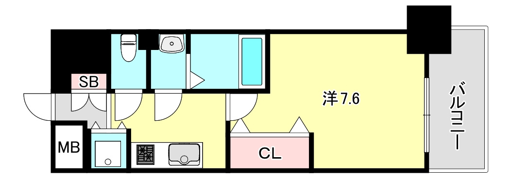 Luxe神戸WESTの間取り