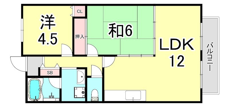 グリーンフォレスト西宮3の間取り