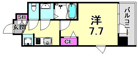 アドバンス三宮グルーブの間取り