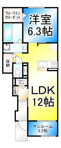 コスモス若槻の間取り