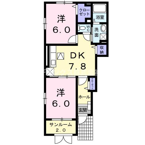 サングリーン小浜の間取り