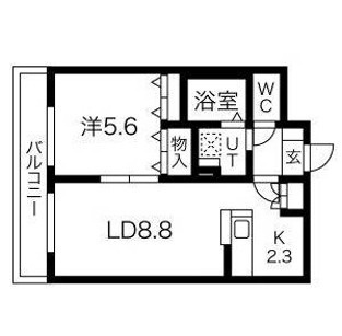 品川区南品川６丁目の賃貸マンションの間取り
