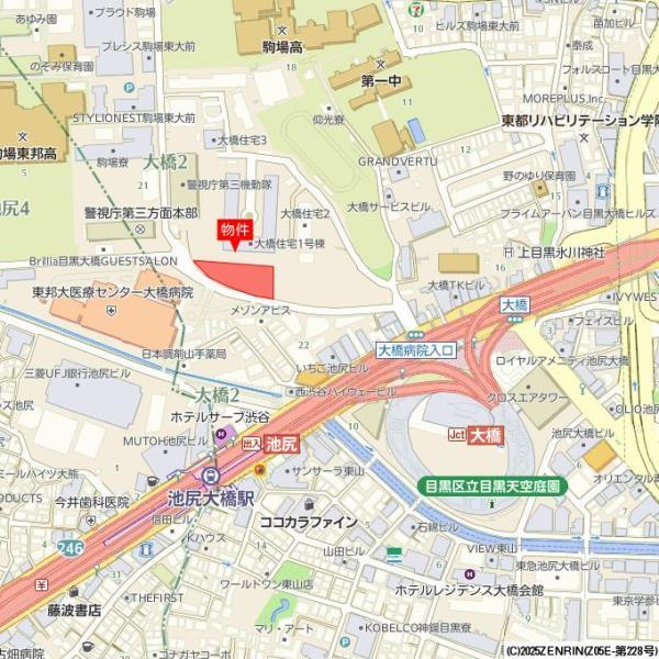Ｂｒｉｌｌｉａ目黒大橋の地図